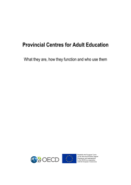 Provincial Centres for Adult Education