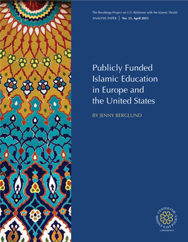 Publicly Funded Islamic Education in Europe and the United States