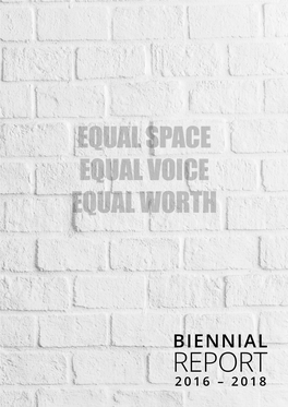 Equal Space Equal Voice Equal Worth Report
