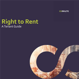 Right to Rent Guide for Tenants