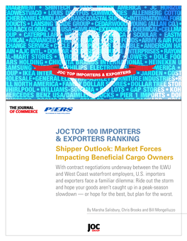 JOC TOP 100 IMPORTERS & EXPORTERS RANKING Shipper