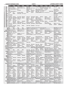 Sunday Morning Grid 1/28/18 Latimes.Com/Tv Times