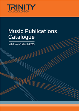 Music Publications Catalogue from 2015