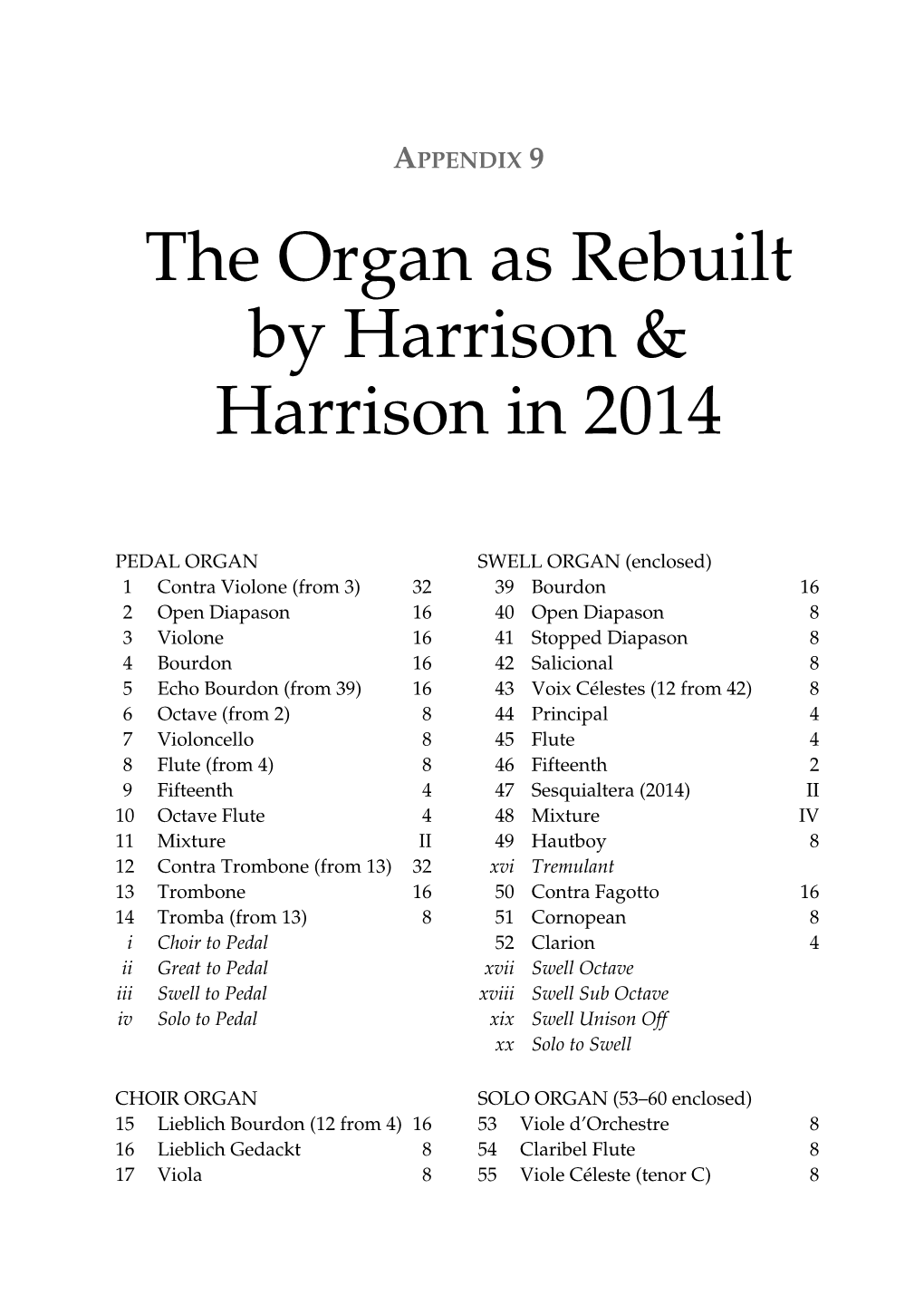 Download the Full Organ Specification