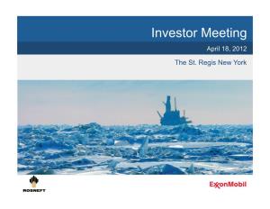 Update on the Exxonmobil and Rosneft Strategic Cooperation