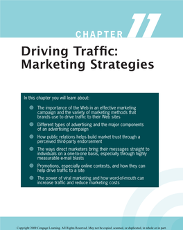 Driving Traffic: Marketing Strategies