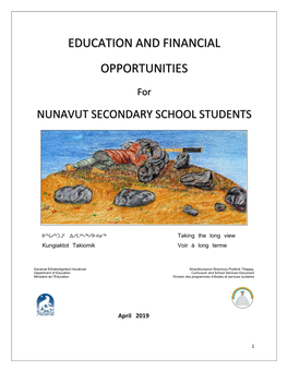 Education and Financial Opportunities for Nunavut Secondary School Students