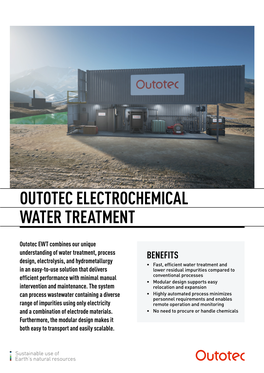 Outotec Electrochemical Water Treatment