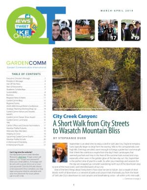 A Short Walk from City Streets to Wasatch Mountain Bliss