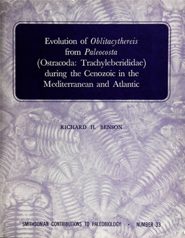 Evolution of Oblitacythereis from Paleocosta (Ostracoda: Trachyleberididae) During the Cenozoic in the Mediterranean and Atlantic