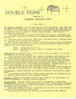 DOUBLE DOME1 I Issued by The
