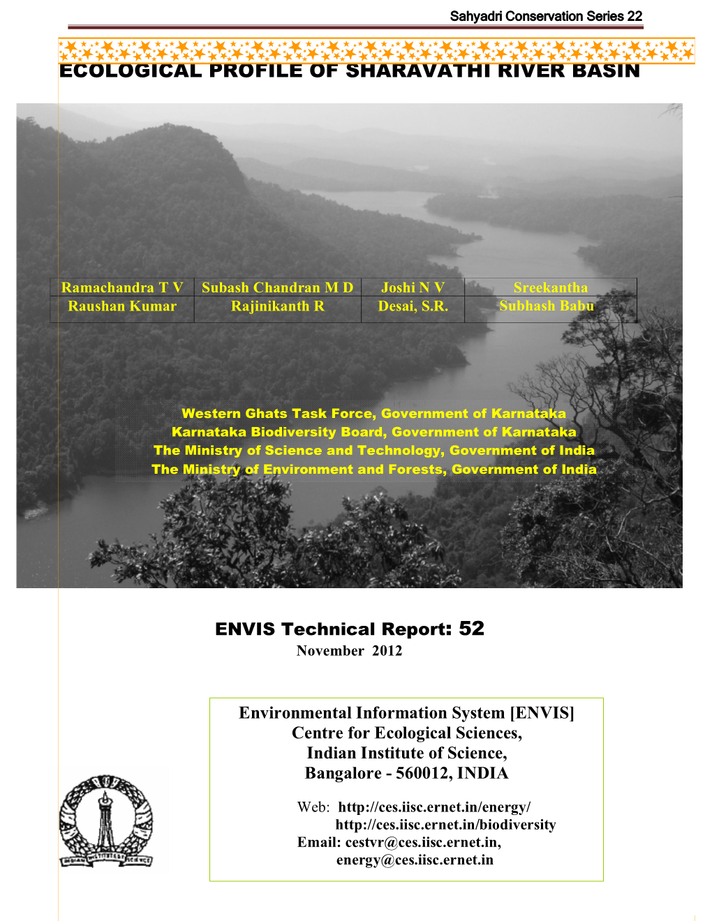 Ecological Profile of Sharavathi River Basin