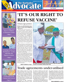 'It's Our Right to Refuse Vaccine'