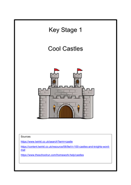 Key Stage 1 Cool Castles