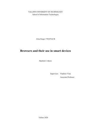 Browsers and Their Use in Smart Devices