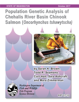 Population Genetic Analysis of Chehalis River Basin Chinook Salmon (Oncorhynchus Tshawytscha)