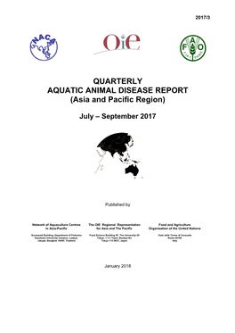 QUARTERLY AQUATIC ANIMAL DISEASE REPORT (Asia and Pacific Region)