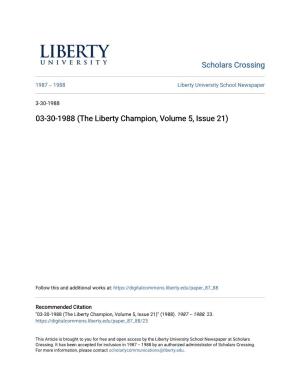 The Liberty Champion, Volume 5, Issue 21)