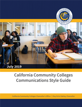 California Community Colleges Communications Style Guide