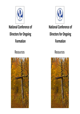 National Conference of Directors for Ongoing Formation Resources