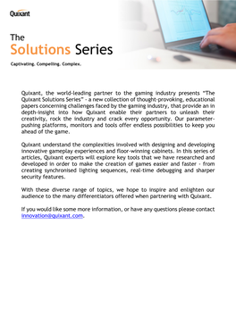 Solutions Series