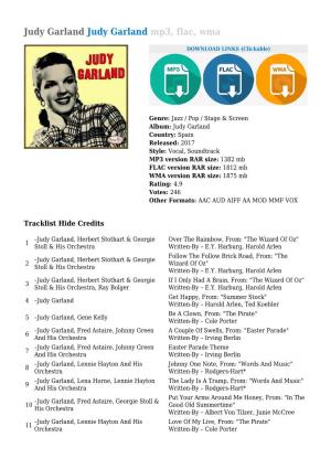 Judy Garland Judy Garland Mp3, Flac, Wma