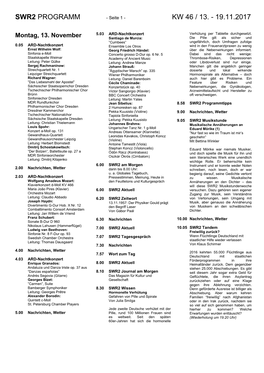 Swr2 Programm Kw 46