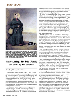 Mary Anning: She Sold (Fossil) Sea Shells by the Seashore