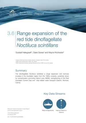Range Expansion of the Red Tide Dinoflagellate Noctiluca Scintillans