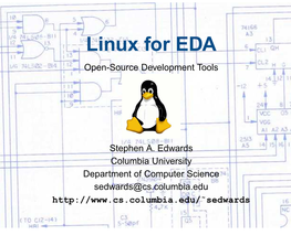 Linux for EDA Open-Source Development Tools