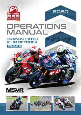 Operations Manual Brands Hatch 16 - 18 October Round 6