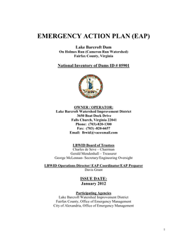 Emergency Action Plan (Eap)