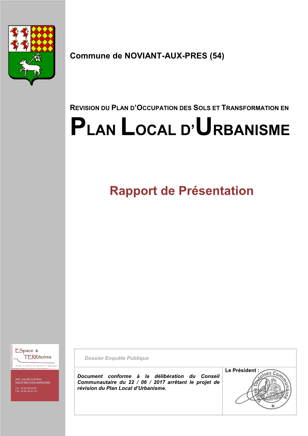 Plan Local D'urbanisme