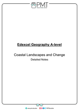 Edexcel Geography A-Level Coastal Landscapes and Change