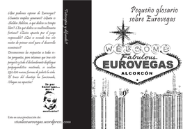 Pequeño Glosario Sobre Eurovegas