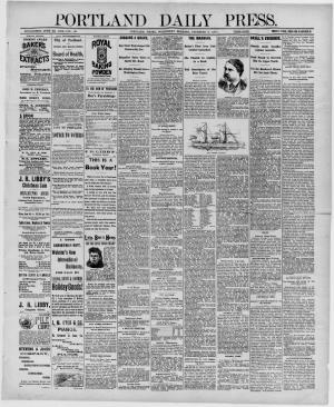 Portland Daily Press: December 09,1891