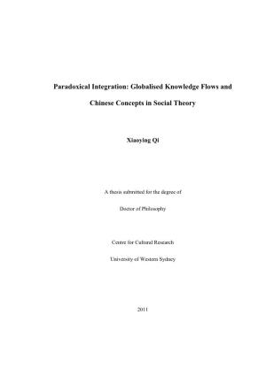 Globalised Knowledge Flows and Chinese