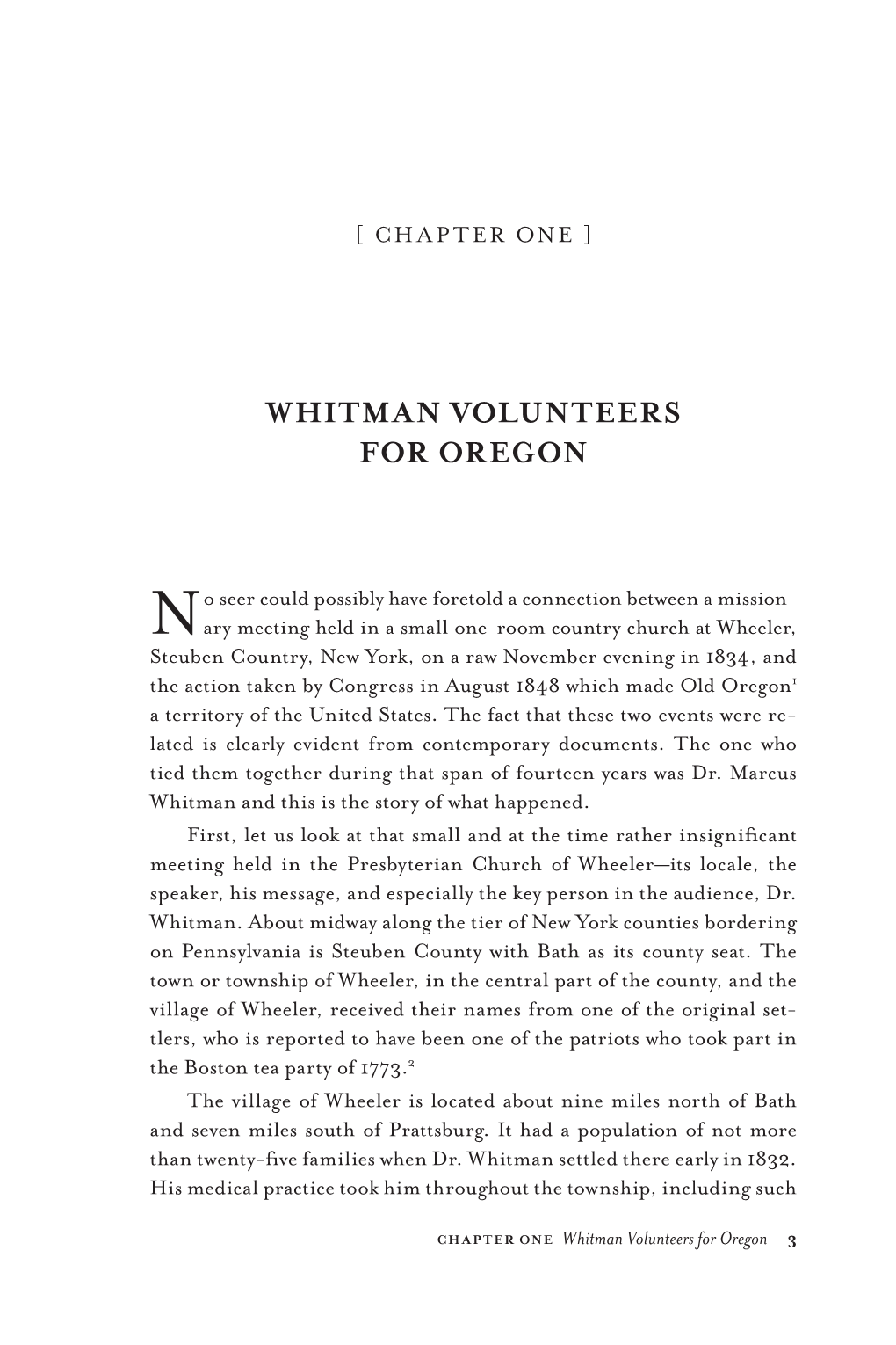 Whitman Volunteers for Oregon