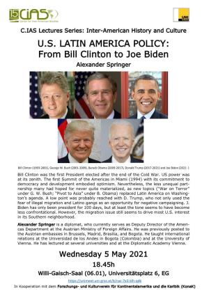 From Bill Clinton to Joe Biden Alexander Springer