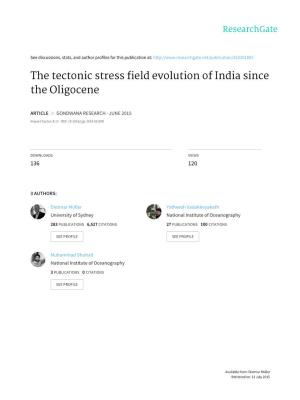 The Tectonic Stress Field Evolution of India Since the Oligocene