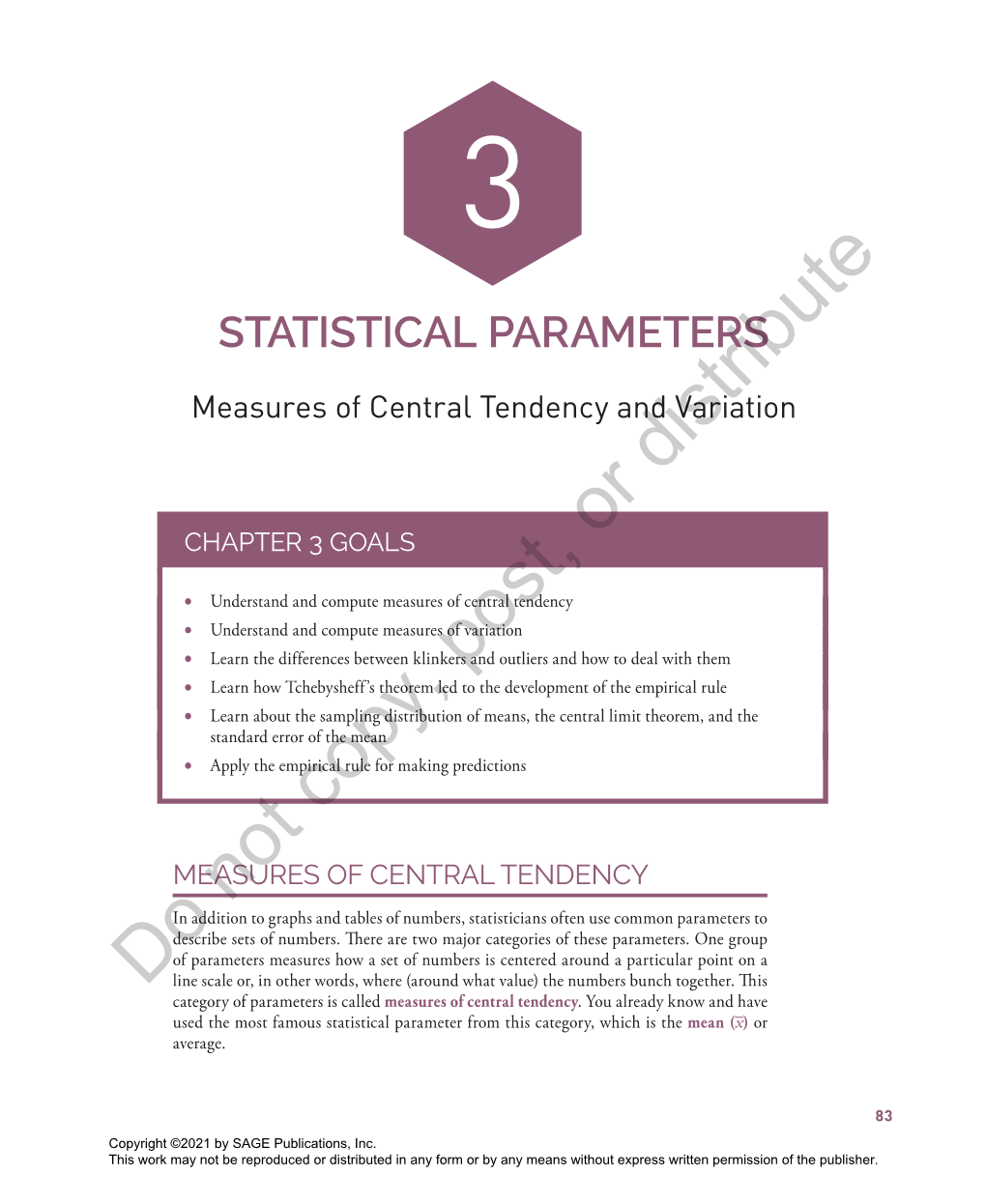 Statistical Parameters