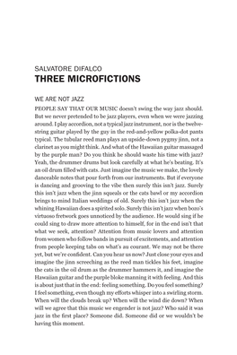 Three Microfictions