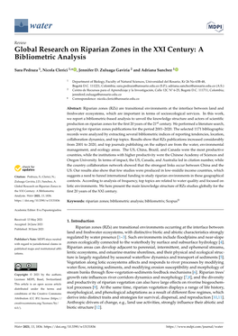 Global Research on Riparian Zones in the XXI Century: a Bibliometric Analysis