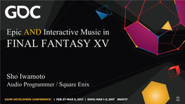 Final Fantasy Xv