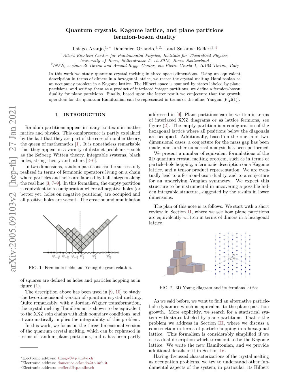 Plane Partitions Fermion-Boson Duality