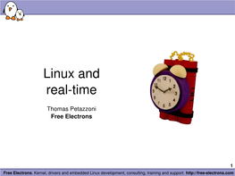 Real-Time in Embedded Linux Systems
