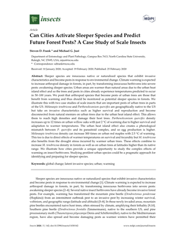 A Case Study of Scale Insects