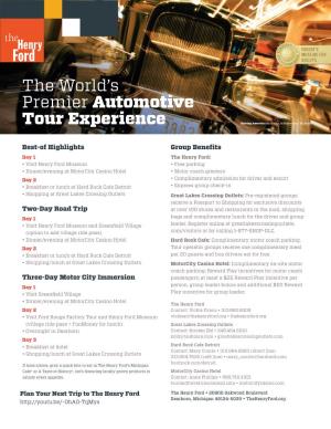 The World's Premier Automotive Tour Experience