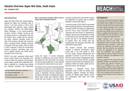 Introduction Situation Overview: Upper Nile State, South Sudan