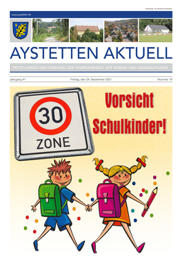 Aystetten Aktuell Mitteilungen Der Gemeinde, Der Pfarrgemeinde, Der Vereine Und Organisationen